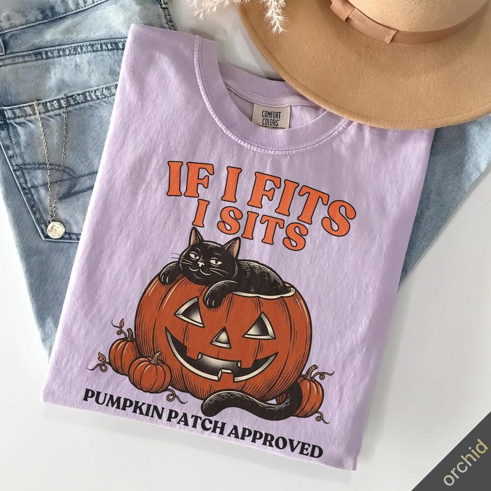 Spooky Cat Pumpkin Shirt Halloween Shirt S  Pumpkins